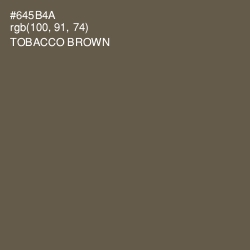 #645B4A - Tobacco Brown Color Image